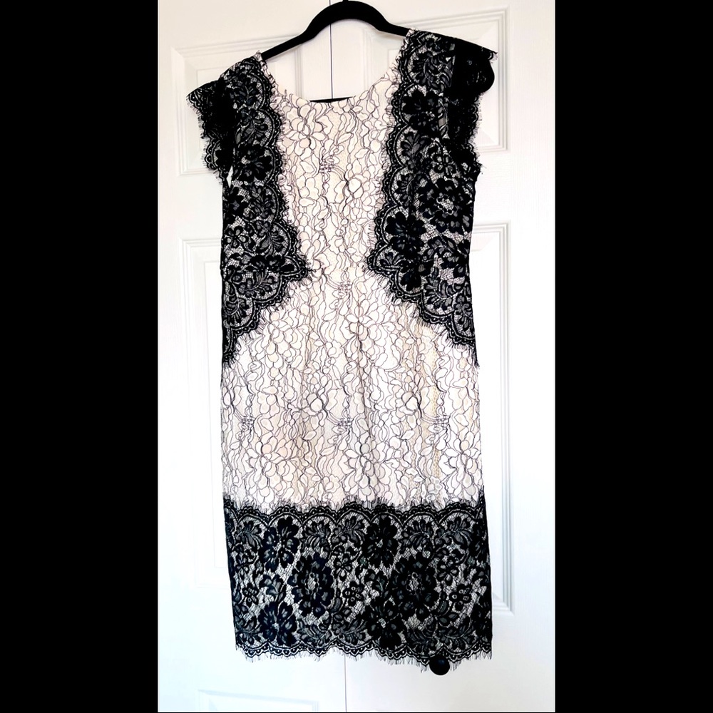 A Pea in the Pod Lace Maternity Dress
